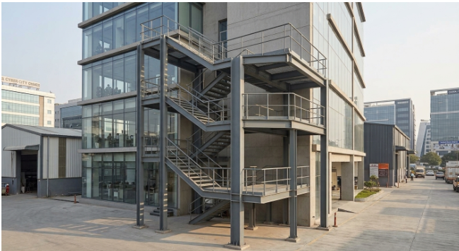 Fire Exit & External Steel Staircases