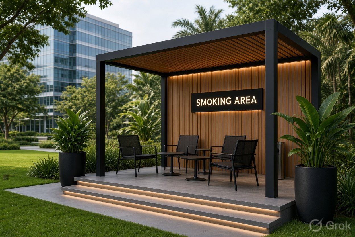 Dedicated Smoking Zone Sheds